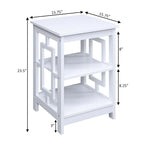 Town Square End Table with Shelves