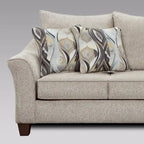 Camero Fabric Pillowback Sofa