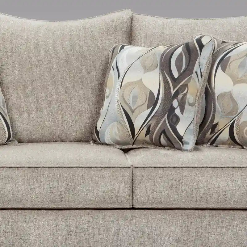 Camero Fabric Pillowback Sofa