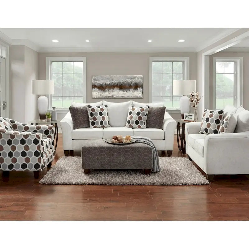 Camero Fabric Pillowback Sofa