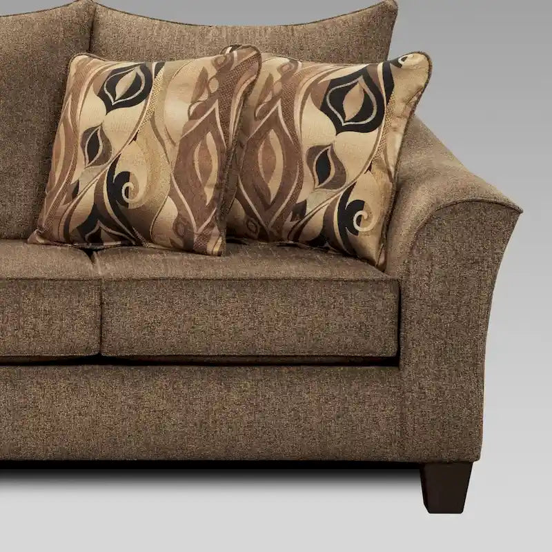 Camero Fabric Pillowback Sofa