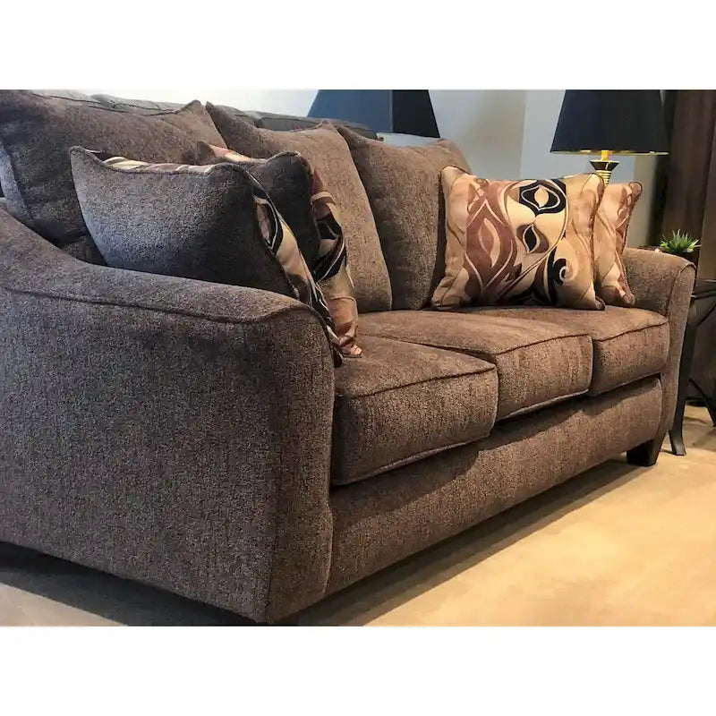 Camero Fabric Pillowback Sofa