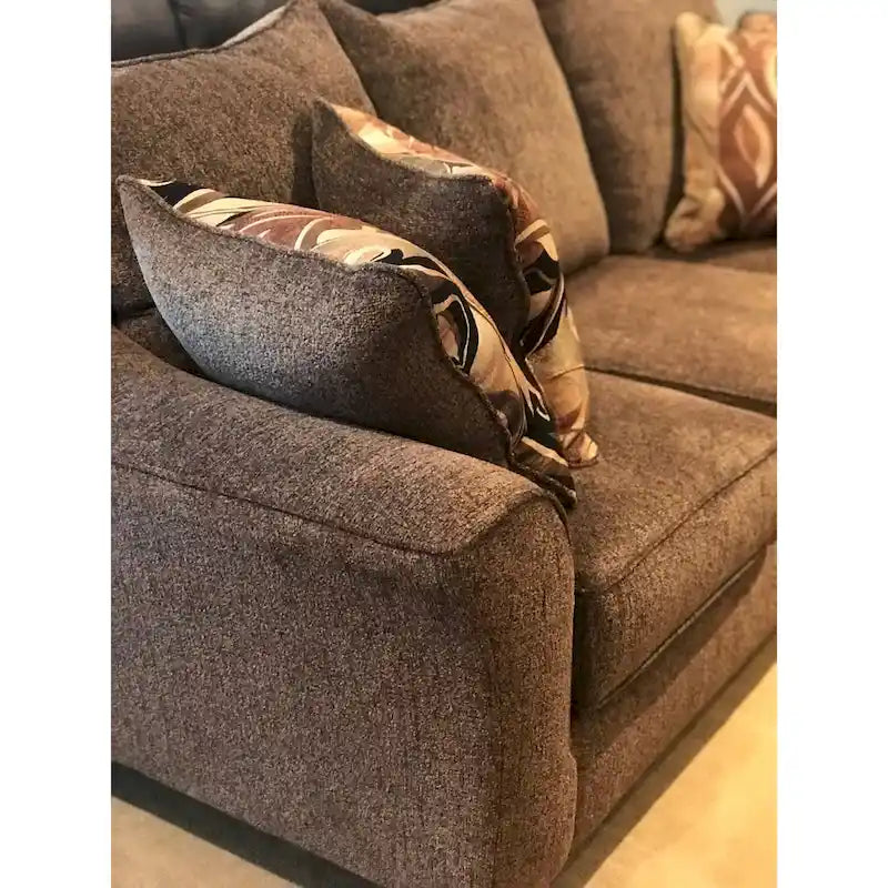 Camero Fabric Pillowback Sofa