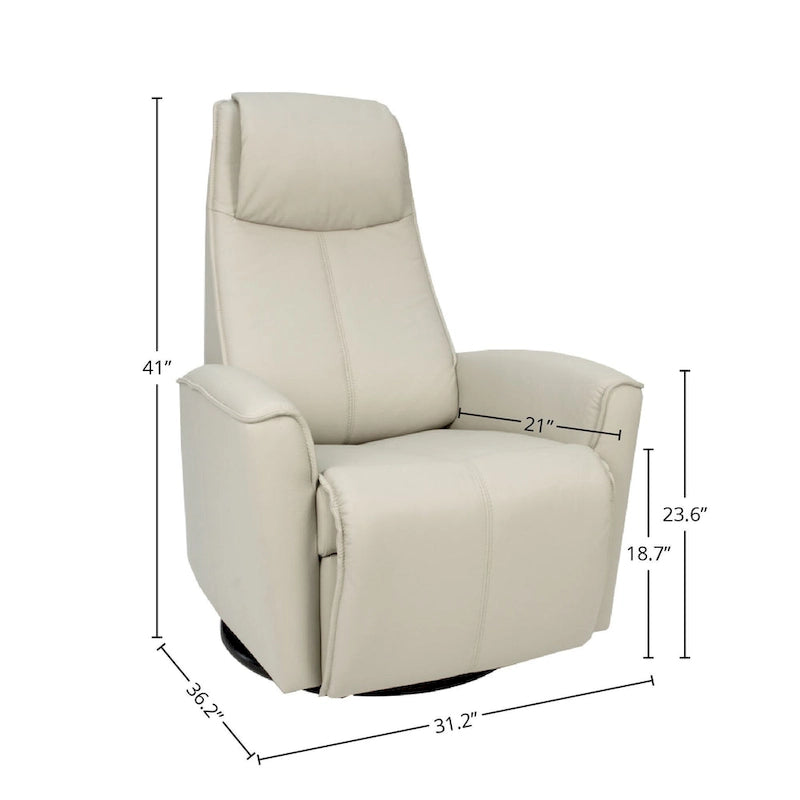 Urban Leather Swing Recliner