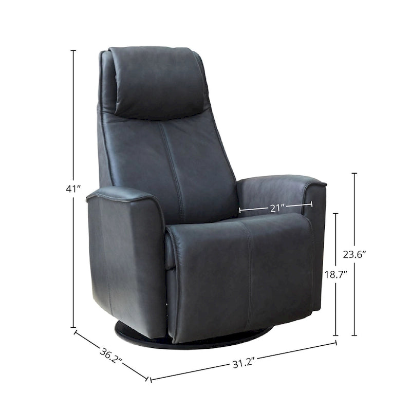 Urban Leather Swing Recliner