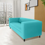 Mid Century Modern 3 Seater Sofa Faux Leather