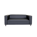 Mid Century Modern 3 Seater Sofa Faux Leather
