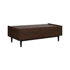 Comfort Duane Modern Ribbed Coffee Table with Drawer and Shelf