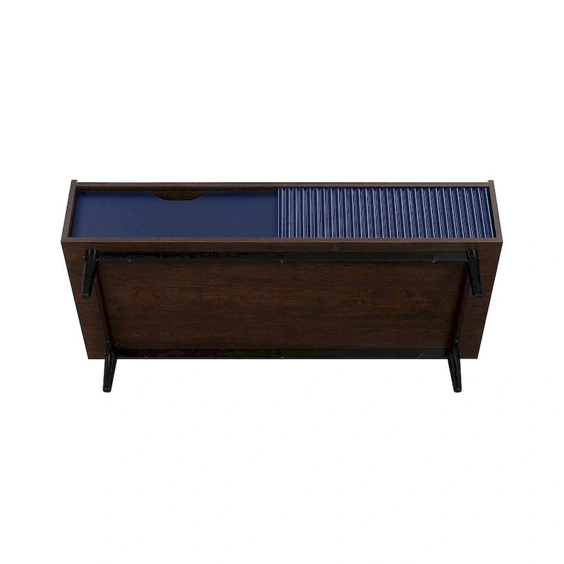 Comfort Duane Modern Ribbed Coffee Table with Drawer and Shelf