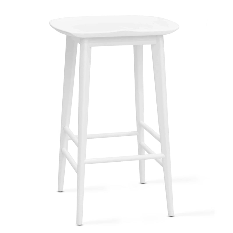 Hendry Backless Solid Acacia Counter Stool