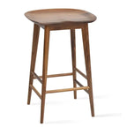 Hendry Backless Solid Acacia Counter Stool