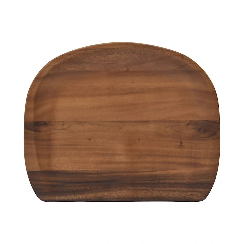 Hendry Backless Solid Acacia Counter Stool