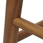 Hendry Backless Solid Acacia Counter Stool
