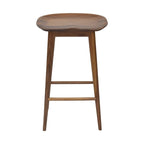 Hendry Backless Solid Acacia Counter Stool