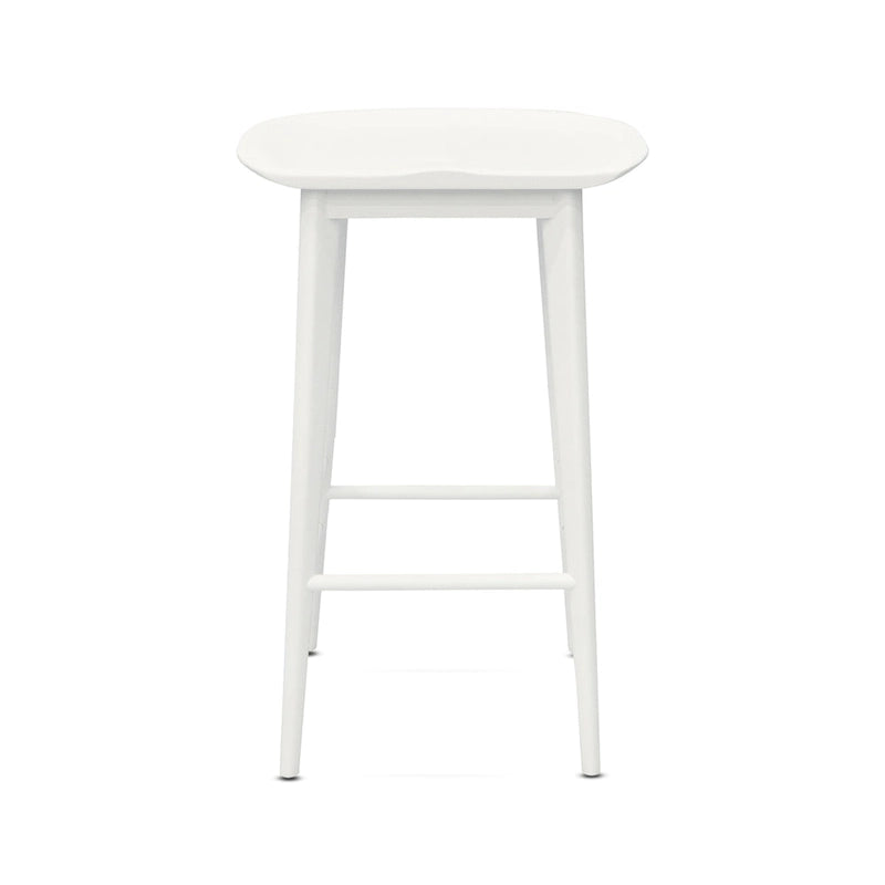 Hendry Backless Solid Acacia Counter Stool
