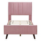 Upholstered Platform Bed, Velvet