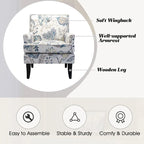 French Country Armchair with Nailhead Trim