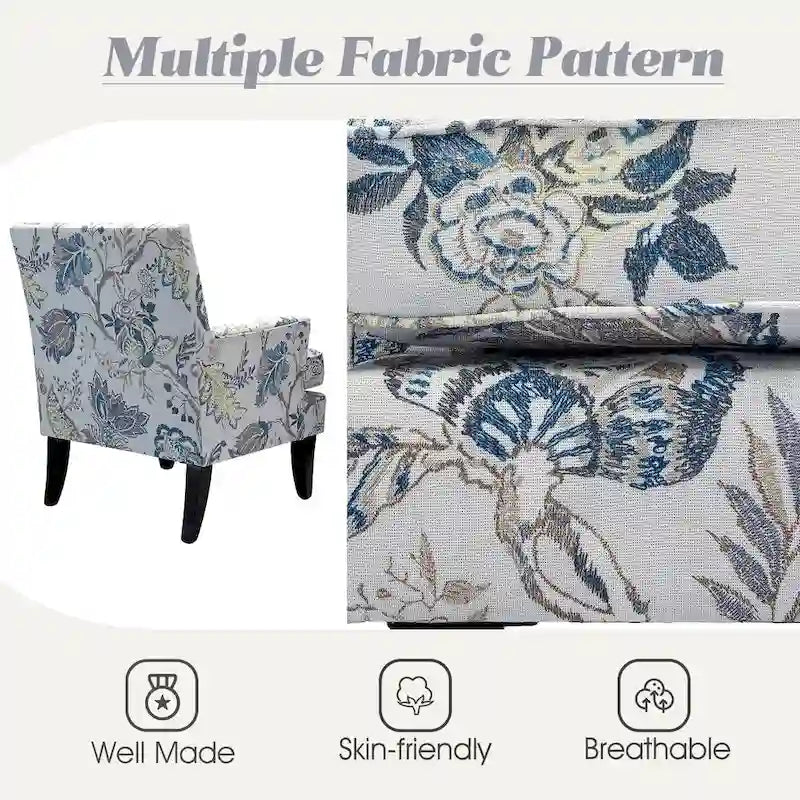 French Country Armchair with Nailhead Trim