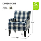 French Country Armchair with Nailhead Trim