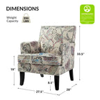 French Country Armchair with Nailhead Trim