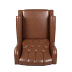 Walter Brown Bonded Leather Recliner Club Chair