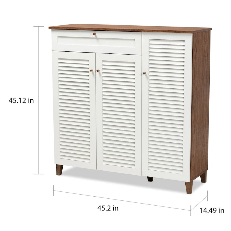 Carrington Agnew Modern and Contemporary 11-shelf Shoe Cabinet