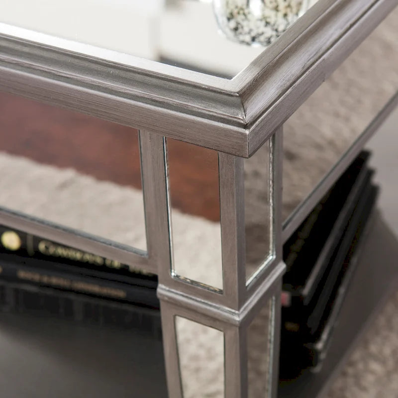 Double Pedestal Transitional Antiqued Caramel/Biscotti Napoleon Back Dining Table