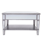 Double Pedestal Transitional Antiqued Caramel/Biscotti Napoleon Back Dining Table