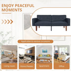 Futon Sofa Bed Memory Foam Couch Sleeper Daybed Foldable Convertible Loveseat
