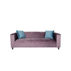 Mid Century Modern 3 Seater Sofa Velvet Solid Wood Frame Upholstered