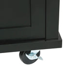 Kitchen Island Cart with Drop-Leaf Countertop and 3 Drawers