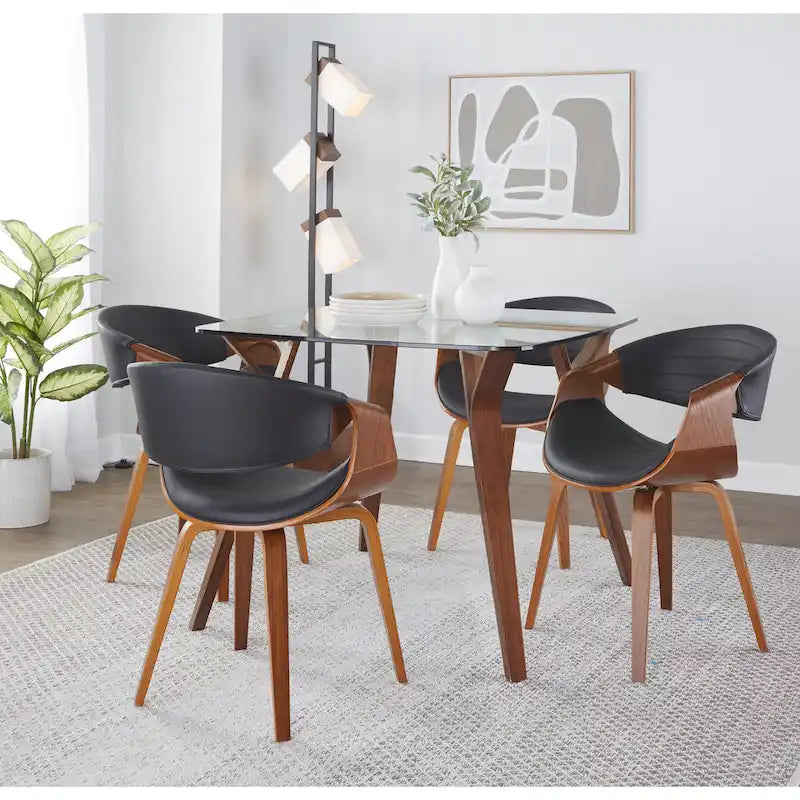 Mid-century Modern Square Dining Table