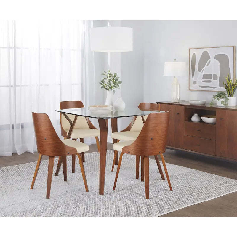 Mid-century Modern Square Dining Table