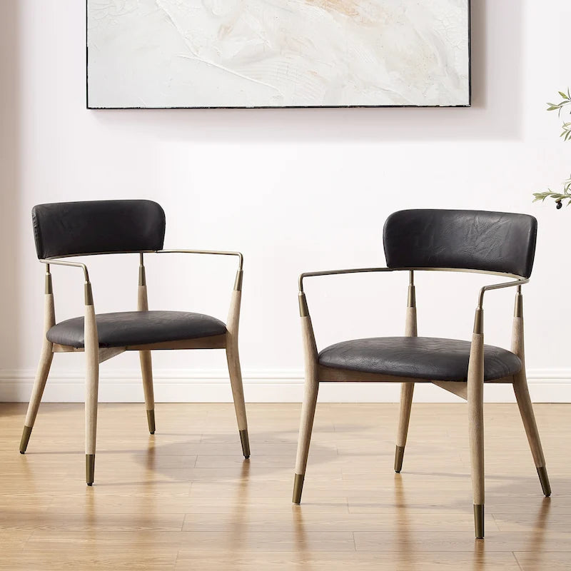 Mid-century Solid Wood Accent Dining Chair
