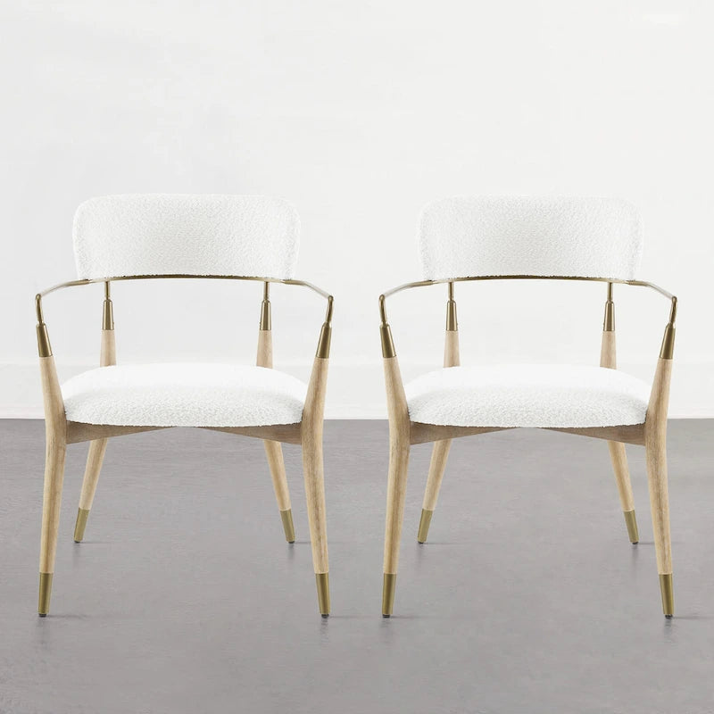 Mid-century Solid Wood Accent Dining Chair