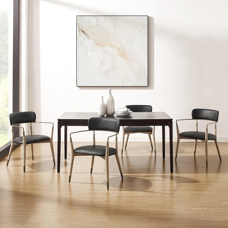 Mid-century Solid Wood Accent Dining Chair