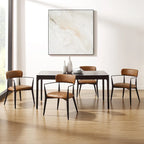 Mid-century Solid Wood Accent Dining Chair