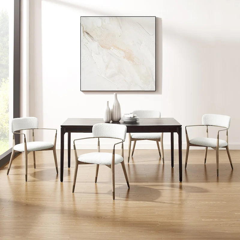 Mid-century Solid Wood Accent Dining Chair