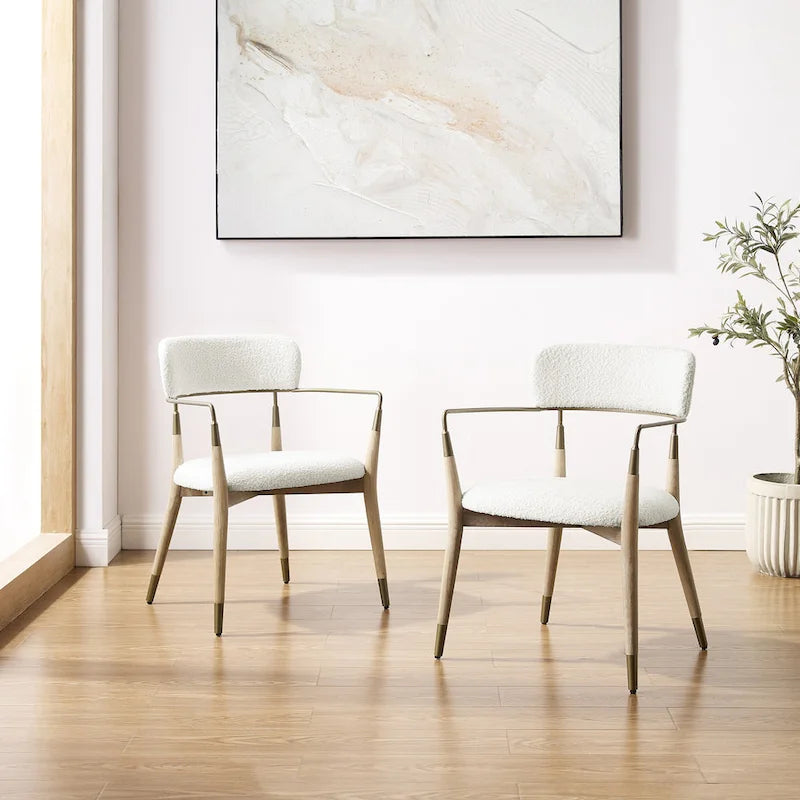 Mid-century Solid Wood Accent Dining Chair