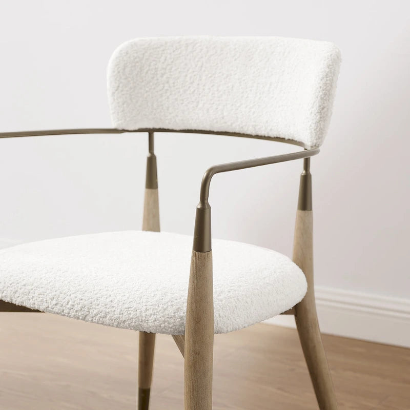 Mid-century Solid Wood Accent Dining Chair