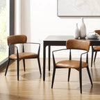 Mid-century Solid Wood Accent Dining Chair