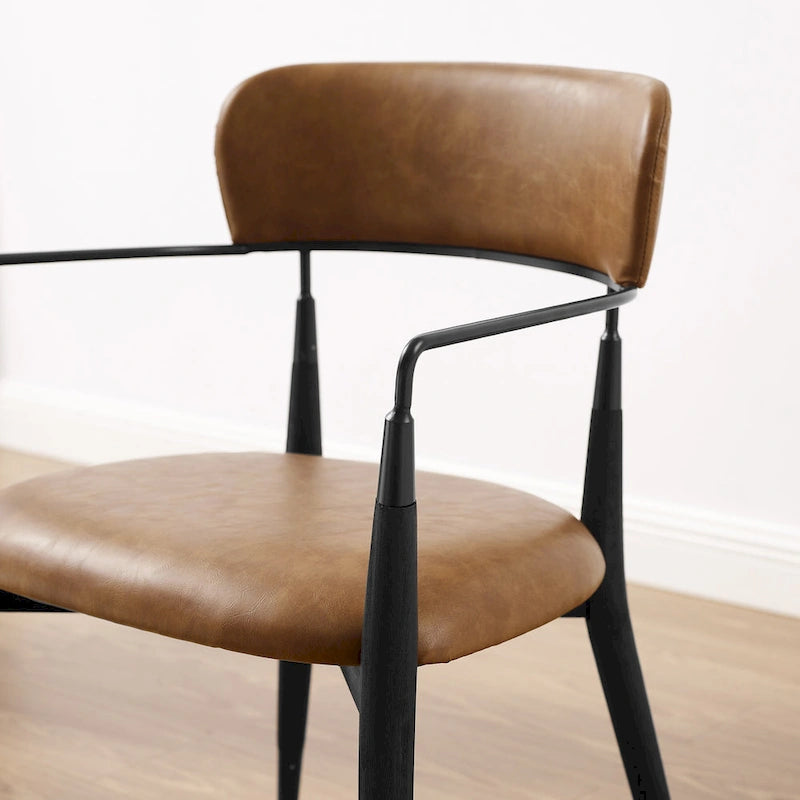Mid-century Solid Wood Accent Dining Chair