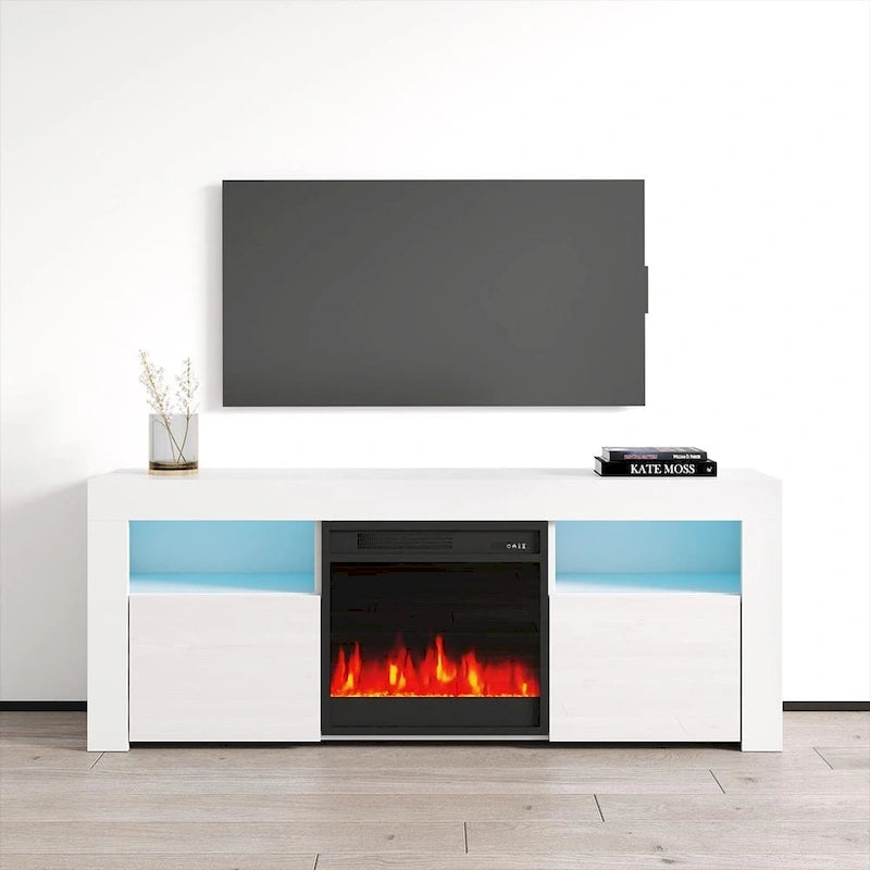 58-inch Electric Fireplace TV Console