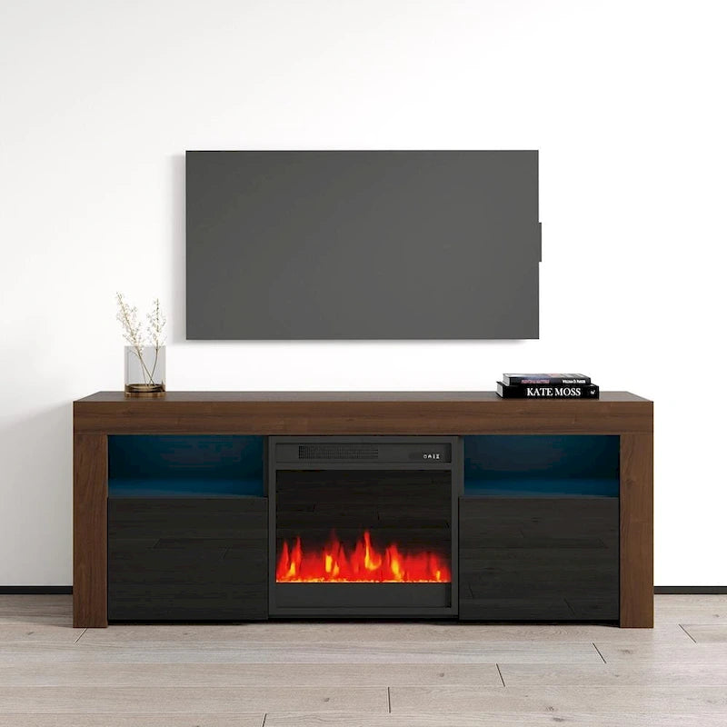 58-inch Electric Fireplace TV Console