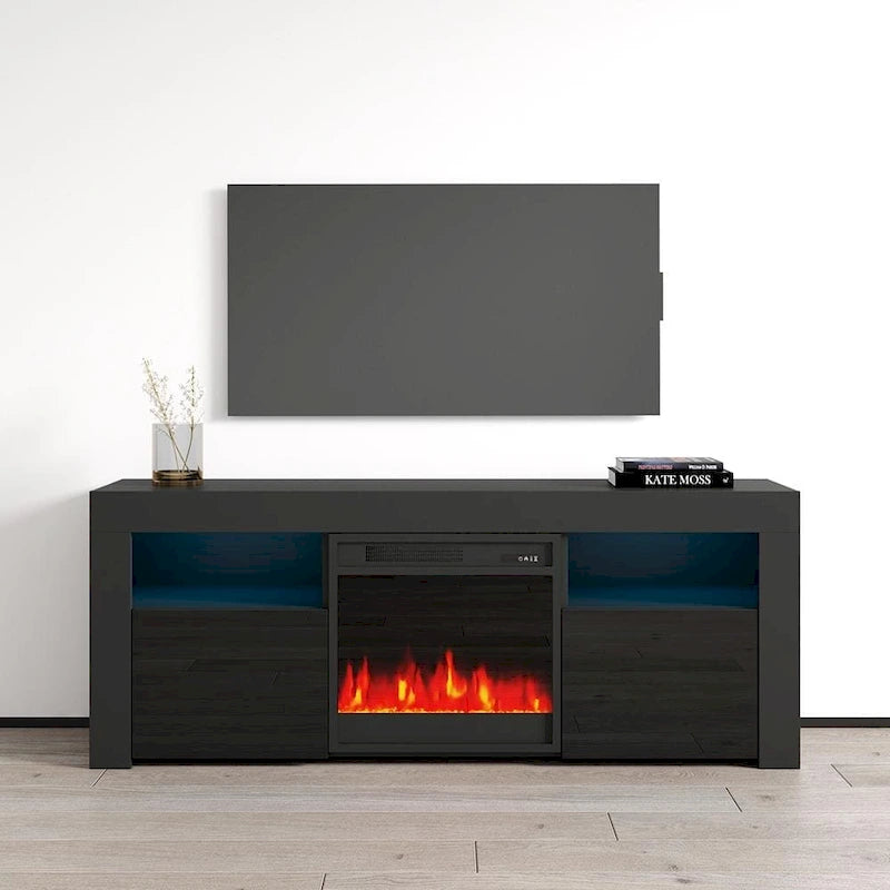 58-inch Electric Fireplace TV Console
