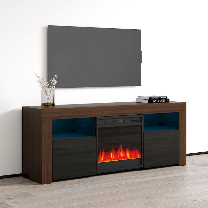 58-inch Electric Fireplace TV Console
