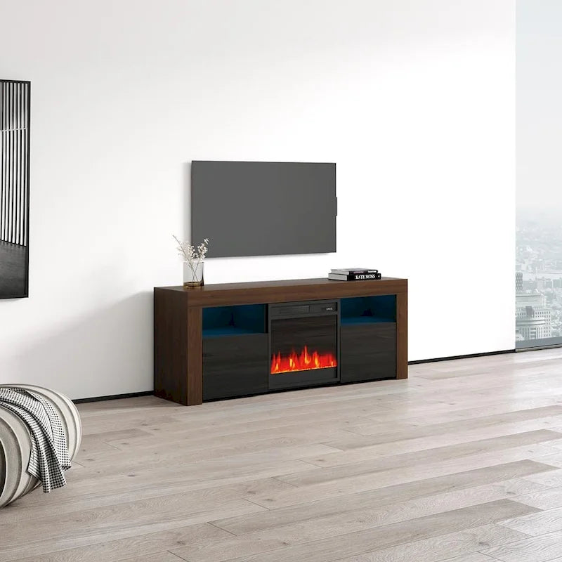 58-inch Electric Fireplace TV Console