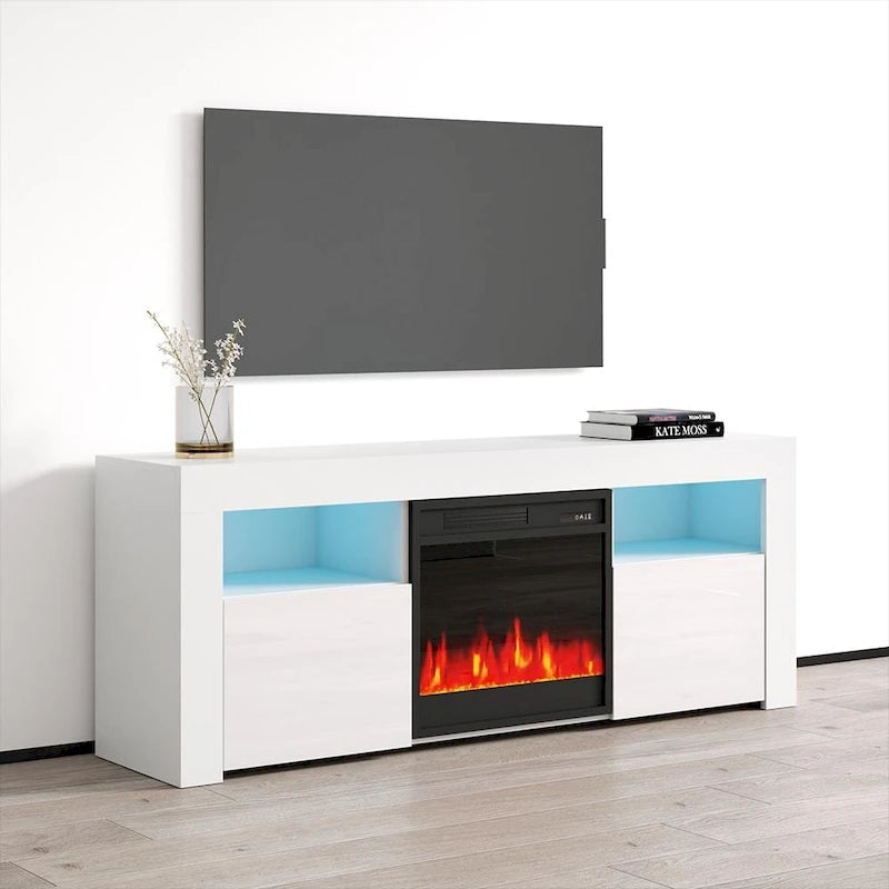 58-inch Electric Fireplace TV Console