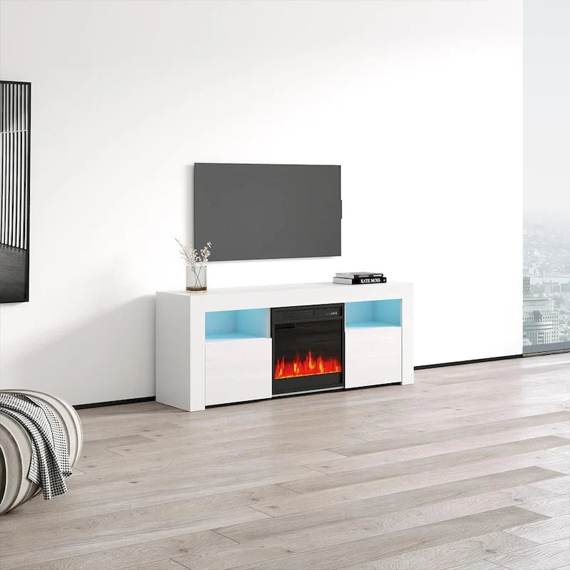 58-inch Electric Fireplace TV Console