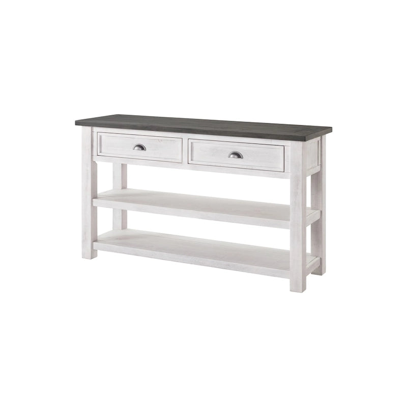 The Gray Barn Downington Solid Wood 2-Drawer Sofa Console Table